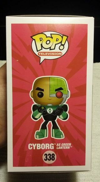 FUNKO POP TEEN TITANS GO CYBORG AS GREEN LANTERN SIGNED BY VOICE ACTOR 2