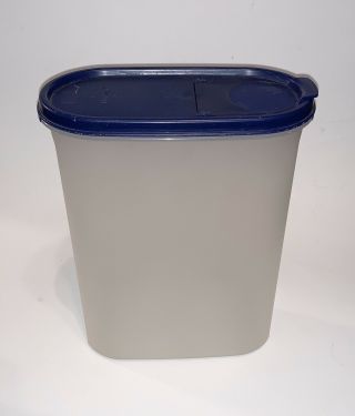 Tupperware Modular Mates 9 - 3/4 Cups Container With Blue Pop Top Seal 1614