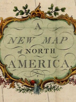 1760s North American Historic Vintage Style French and Indian Wall Map - 24x30 2