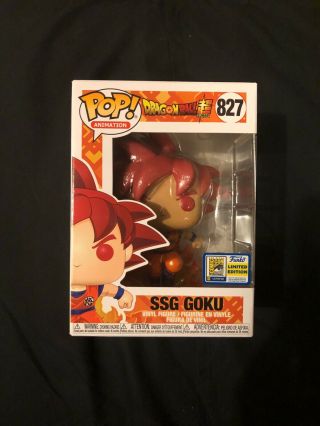 Funko Pop Ssg Goku Sdcc 2020 San Diego Comic Con
