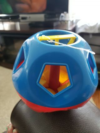 Tupperware Shape O Ball Toy Shape Sorter Complete All 10 Shapes Easy Open U3