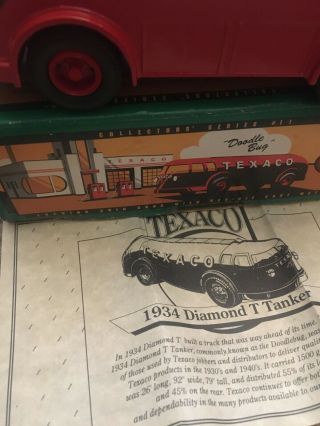 TEXACO 1934 Diamond T Tanker Doodle Bug Bank Key NIP 2