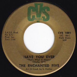 Oh Crossover Sweet Soul Enchanted Five Have You Ever / Try A Little Love 45 Hear