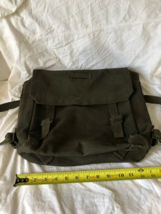Vintage Military Canvas Backpack