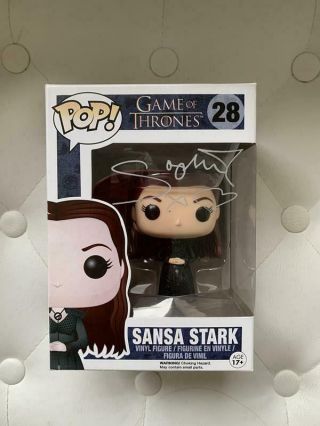 Sophie Turner Sansa Stark Game Of Thrones 28 Signed Funko Pop