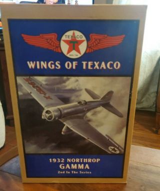 Ertl Texaco Wings Of Texaco 1932 Northrop Gamma Die Cast Metal Locking Coin Bank
