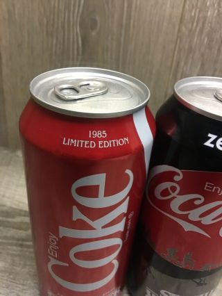 Stranger Things Coca - Cola & Coke Zero 1985 Limited Edition Cans 16oz 3