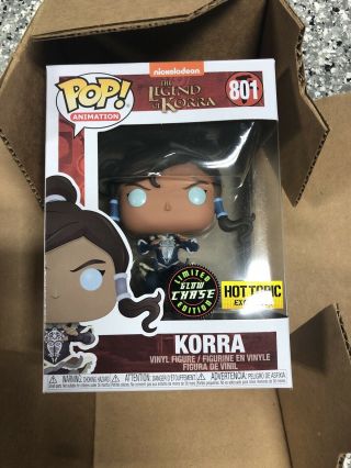 Funko Pop The Legend Of Korra Chase Glow In The Dark Hot Topic In Hand -