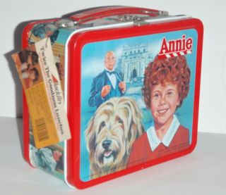 Vintage 1981 Little Orphan Annie Metal Lunchbox & Thermos Aladdin