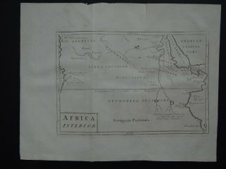 1808 Cellarius Atlas Map Africa Interior - Central Africa - Source Of Nile
