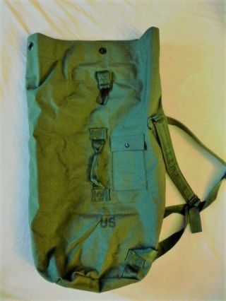 Military Duffel Bag,  Od Green,  Unissued