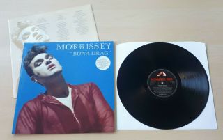 Morrissey Bona Drag 1990 Uk Promo Stickered Vinyl Lp Near Smiths