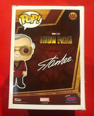 Funko Pop SDCC 2020 Comic Con Marvel Stan Lee Iron Man OFFICIAL STICKER 3