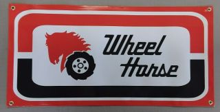 Wheel Horse Lawn Tractor Banner - 24 " X 12 "