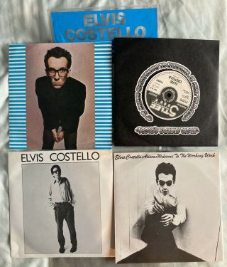 Elvis Costello – Grab 3 (first Four Singles In A Plastic Pack) Stiff Records
