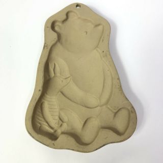 Brown Bag Cookie Art Disney Winnie The Pooh And Piglet Ceramic Mold Rare