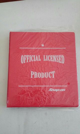 Snap On Snap - On Tools Red 3 Ring Binder Old Stock