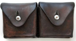 Swiss Army Leather Ammo Pouch Dated 1918