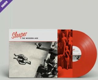 Sleeper The Modern Age Red Vinyl Hand Signed Autographed Lp Album And