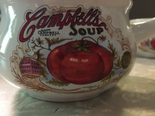 SET OF 4 CAMPBELL ' S SOUP BOWL WITH HANDLE,  2017 2
