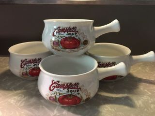 SET OF 4 CAMPBELL ' S SOUP BOWL WITH HANDLE,  2017 3