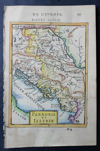 Hungary Pannonia Illyria; A.  M.  Mallet 1683 ANTIQUE 4