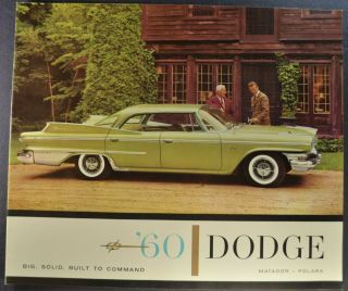 1960 Dodge Large Brochure Polara Matador Wagon Convertible 60