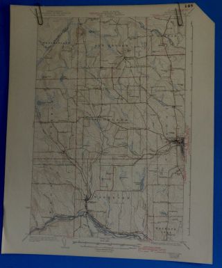 Caribou,  Maine,  Vintage Usgs Topographic Map,  1943