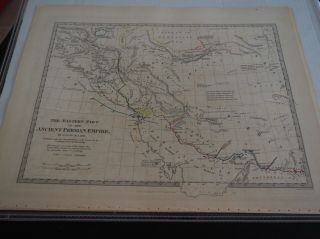 Antique Map Of The Eastern Part Of The Ancient Persian Empire By G.  Long 1831