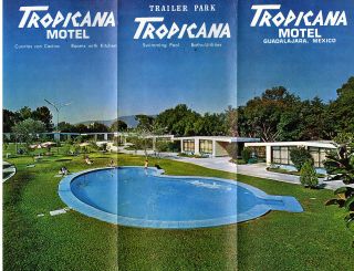 Tropicana Motel Guadalajara Mexico Vintage Travel Brochure Photos Locator Map