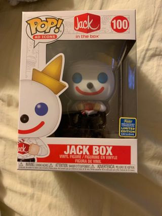 2020 Summer Convention Sdcc Exclusive Jack In The Box Funko Pop