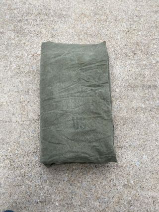 (2) Vintage Us Army Military Shelter Half,  Fabric Only Well