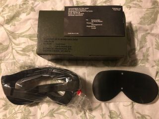 Stemaco Goggles,  Sun,  Wind & Dust,  With Lenses,  Military - Army,