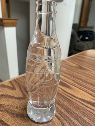 Coca - Cola Cellulite Clear Bottle - Lakeshore 2002 Made In Canada. 2