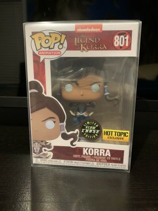 Funko Pop The Legend Of Korra Chase Glow In The Dark Hot Topic In Hand Avatar
