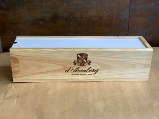 Wooden Wine Box With White Perspex Sliding Lid