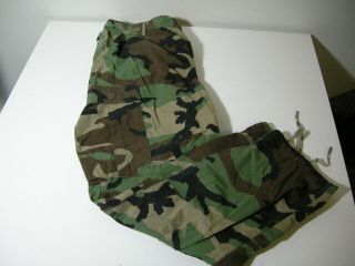 Us Army Woodland Camo Bdu Pants Trousers 8415 - 01 - 390 - 8950 Lg Short