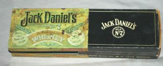 Vintage Jack Daniel’s Whiskey Metal Match Box Holder W/inner Paper Sleeve