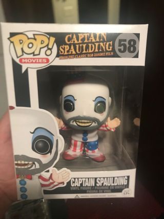 Funko Pop Movies 58 Captain Spaulding Vaulted Htf Rob Zombie