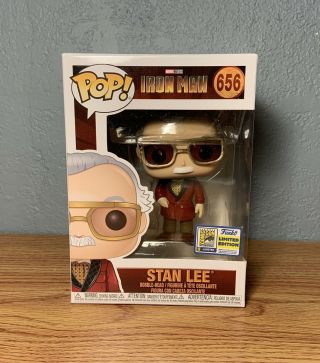 Stan Lee 656 Funko Pop Sdcc 2020 Comic Con Marvel Iron Man Official Sticker