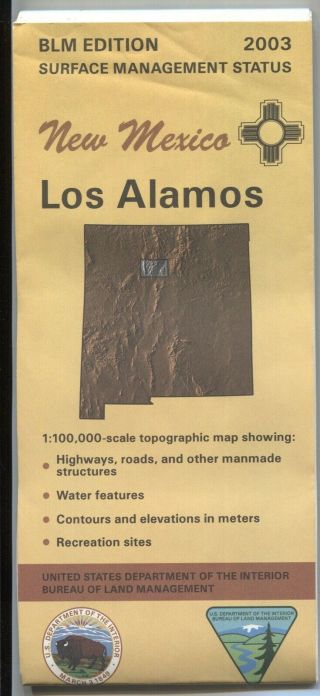Usgs Blm Edition Topographic Map Mexico - Los Alamos 2003