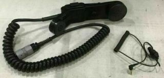 H - 250 Vceb Us Military Radio Handset With Ear Bud Assembly Nib Volume Control
