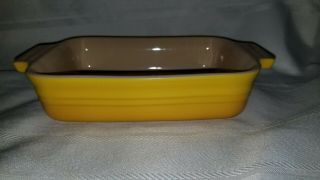 Le Crueset France 5 X 7 Yellow Ombre Baker Dish 11.  06