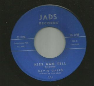 Rockabilly Bw Teen - David Gates - Kiss And Tell - Hear 1964 Jads
