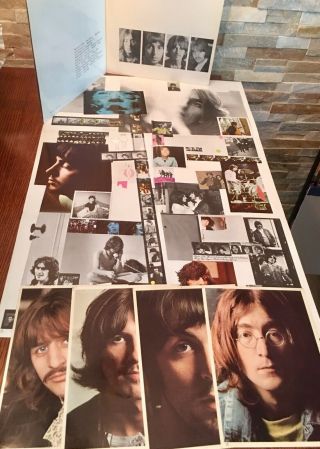 The Beatles White Album 2 Lp Record Apple 1968 Numbered Swbo 101 Poster Pictures