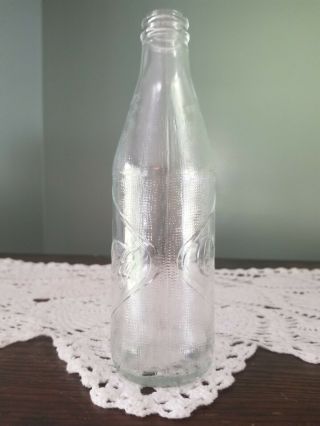 Vintage Coca Cola/Coke Clear Bottle Embossed Diamond 10 oz.  Straight Side 1960 ' s 3