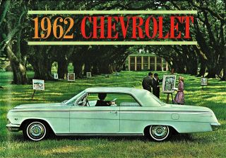 1962 Chevrolet Impala Ss 409 Bel Air Biscayne Wagons (nos) Deluxe Sales Brochure