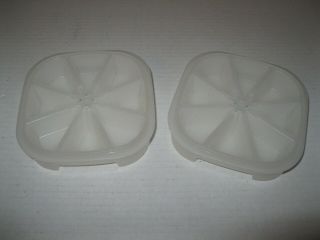 Tupperware Set Of 2 Vintage Ice Cube Trays Triangle Wedge 1468 (prev Owned)