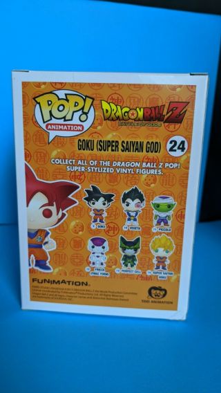 Funko Pop Animation 24 Saiyan God Goku Dragon Ballz 3