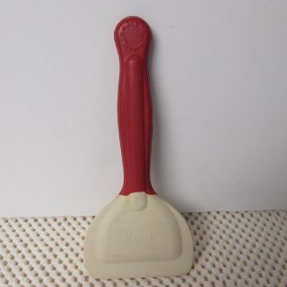 Vintage Daisy Butter Churn Paddle Scraper Spatula Schacht Rubber Red Handle